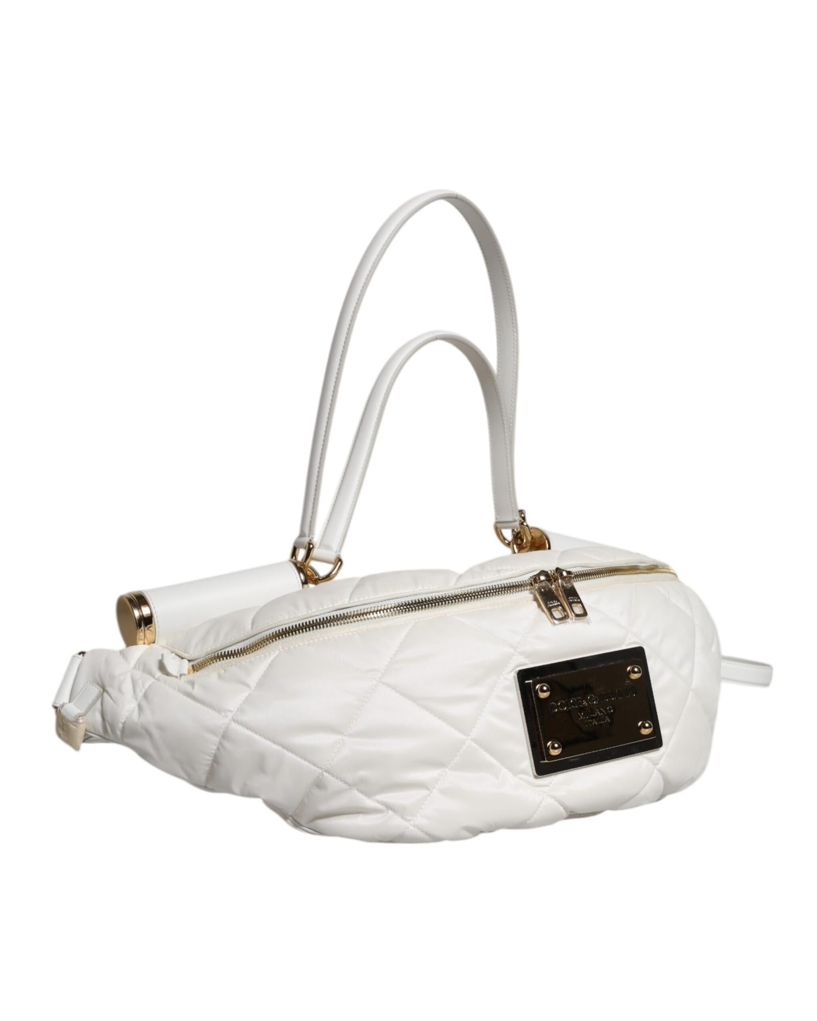 Dolce & Gabbana Quilted Belt Bag Women White