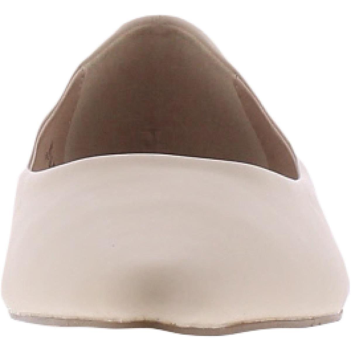 Moana Womens Faux Leather Slip On Flats