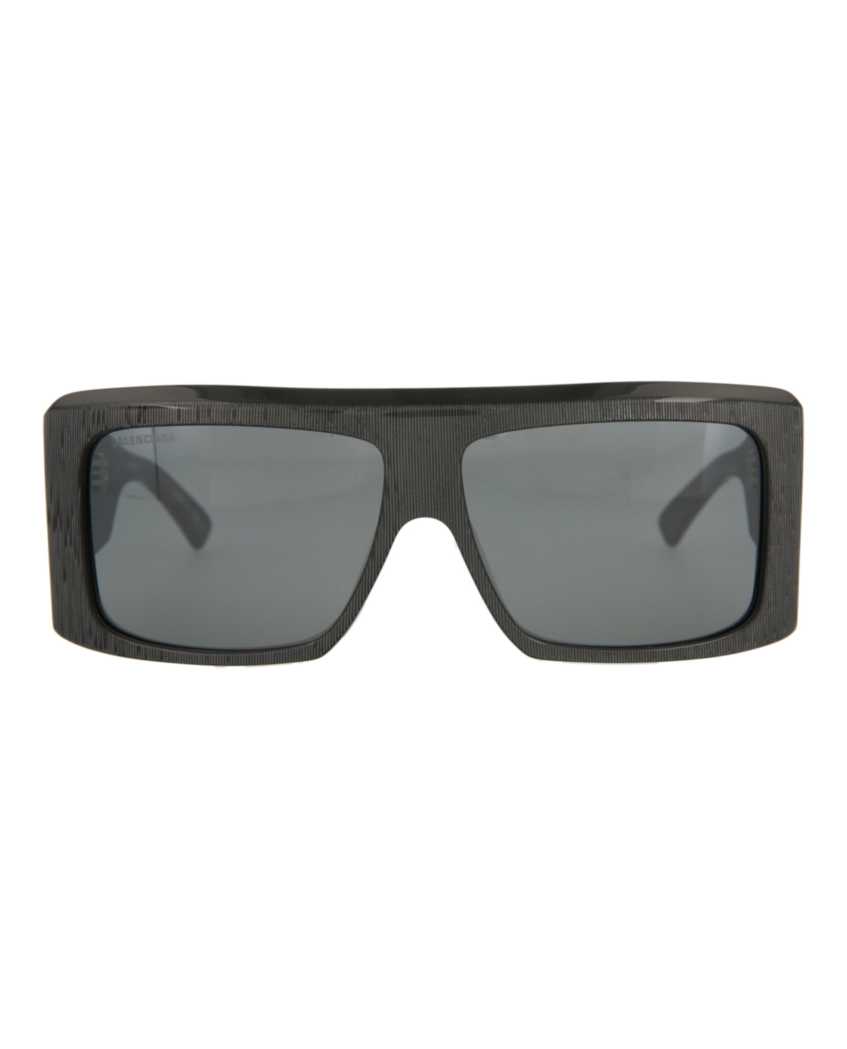 Balenciaga Balenciaga Unisex Square/Rectangle Grey Grey Silver Fashion Designer Eyewear