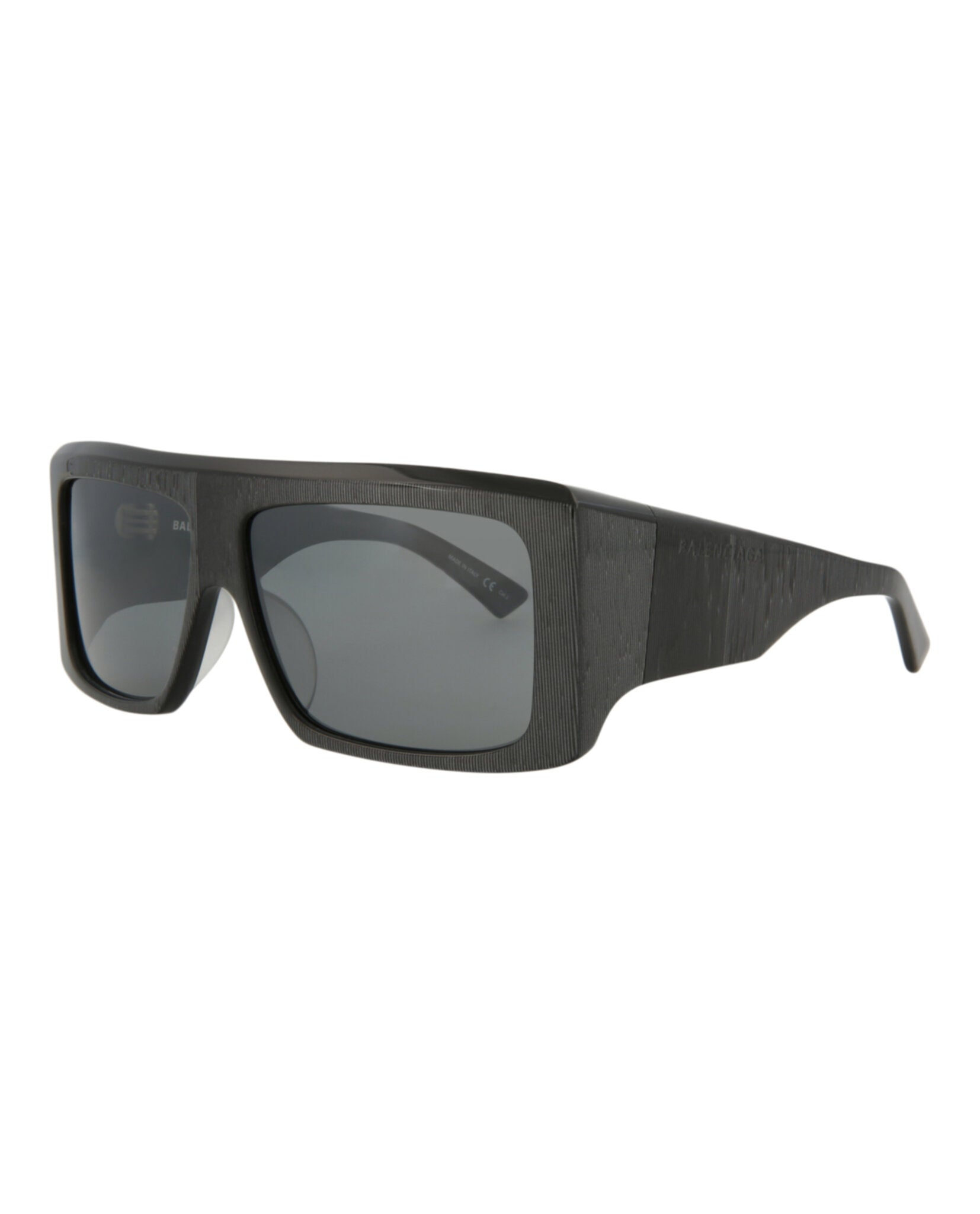 Balenciaga Balenciaga Unisex Square/Rectangle Grey Grey Silver Fashion Designer Eyewear