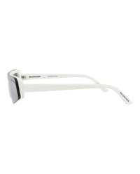 Balenciaga Unisex Shield/Wrap White White Silver Fashion Designer Eyewear