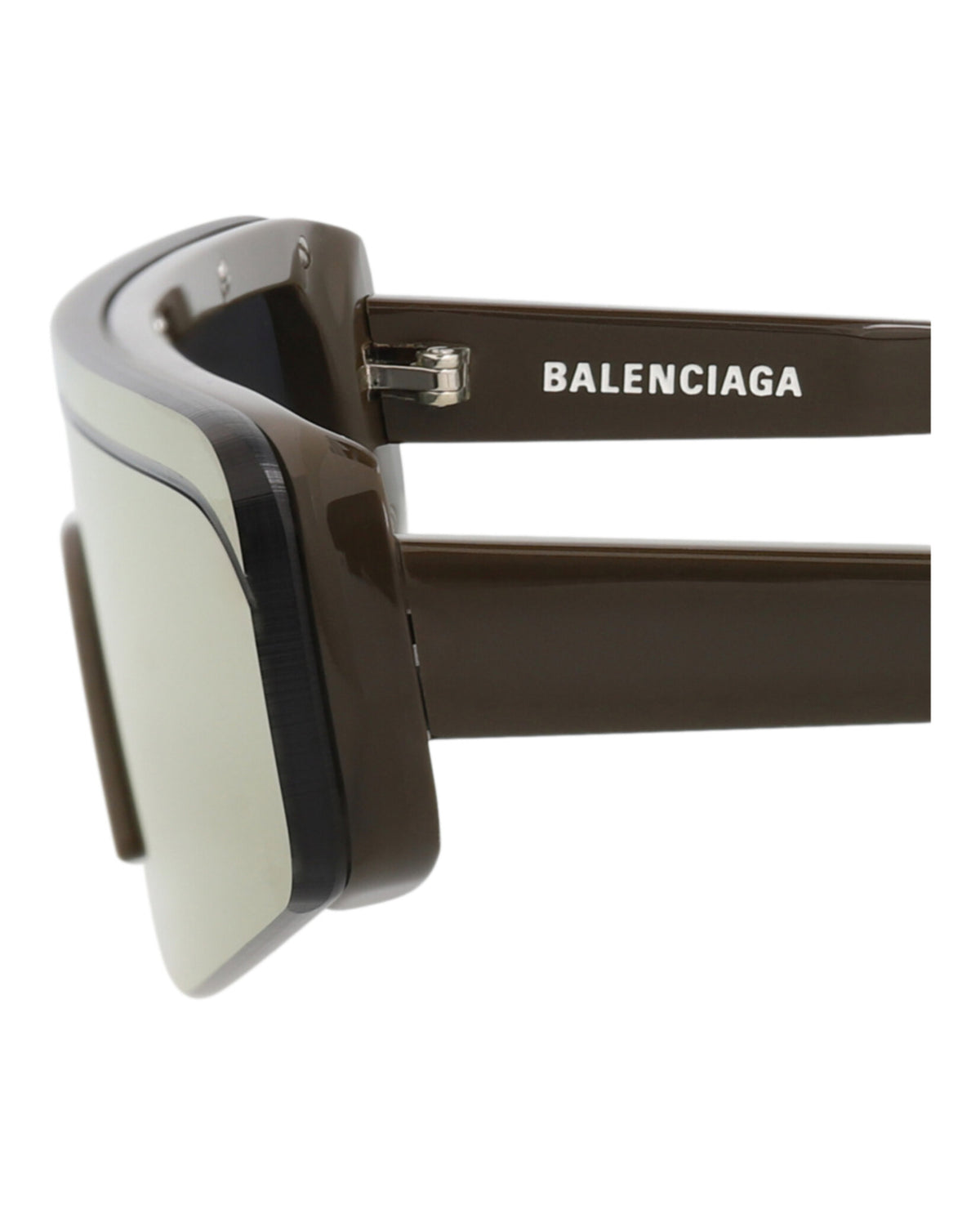 Balenciaga Balenciaga Unisex Shield/Wrap Brown Brown Bronze Fashion Designer Eyewear