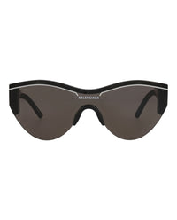 Balenciaga Balenciaga Unisex Shield/Wrap Black Black Grey Fashion Designer Eyewear