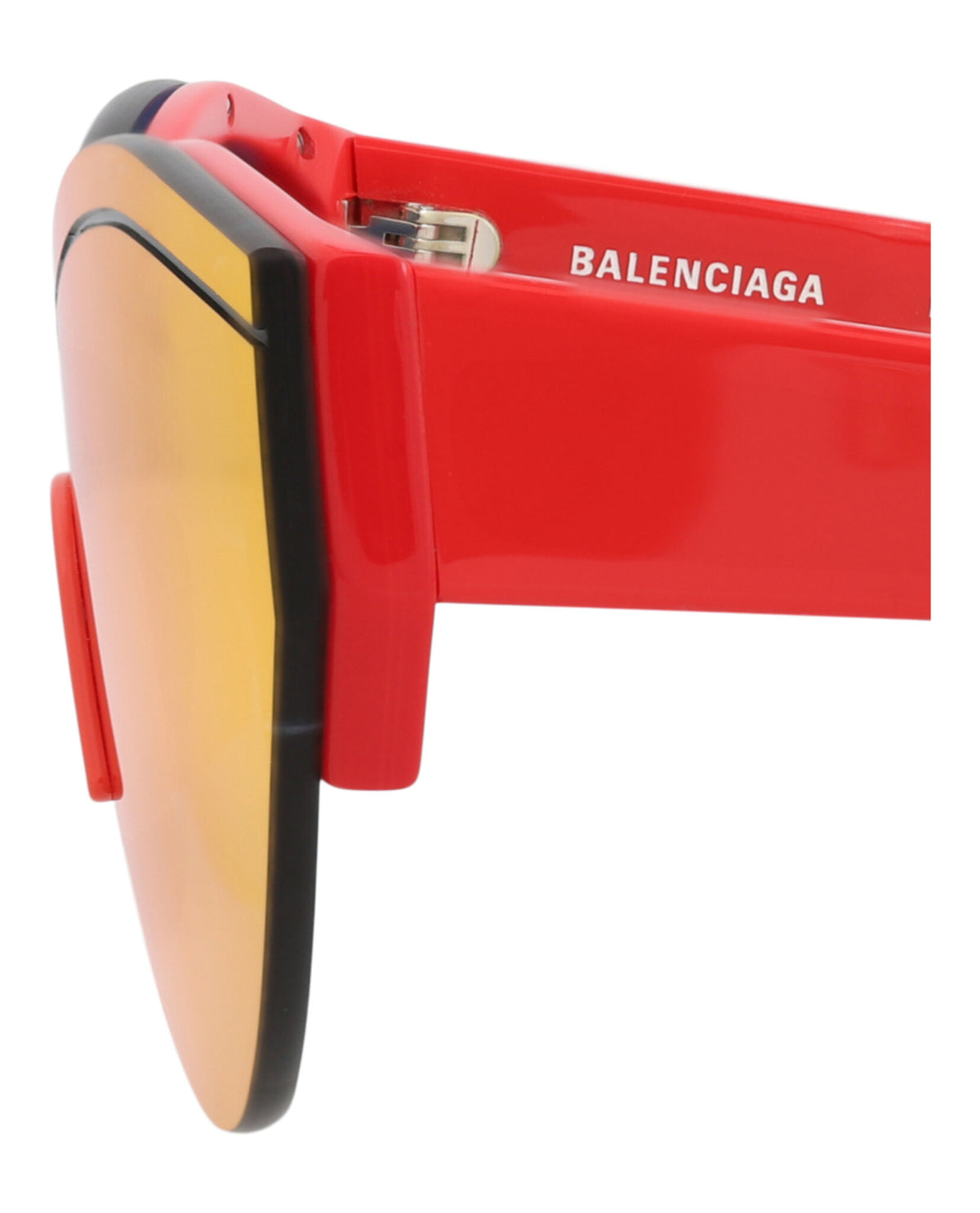 Balenciaga Unisex Shield/Wrap Red Red Red Fashion Designer Eyewear
