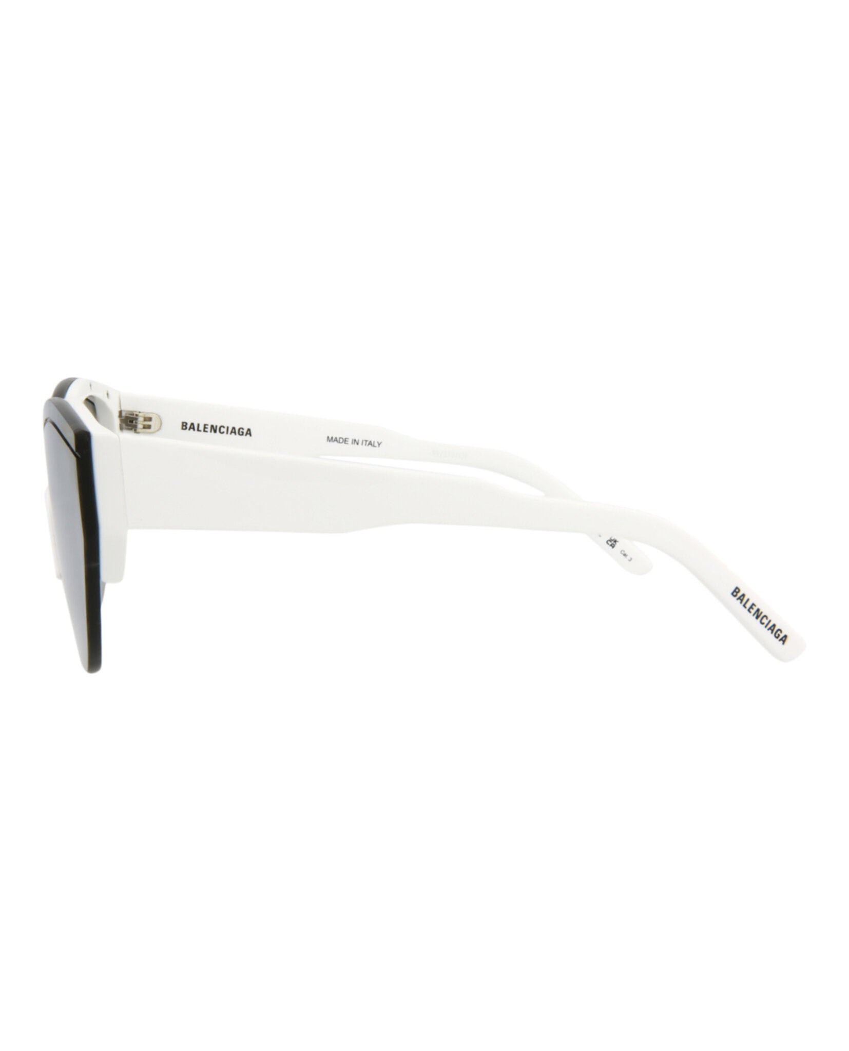 Balenciaga Balenciaga Unisex Shield/Wrap White White Silver Fashion Designer Eyewear