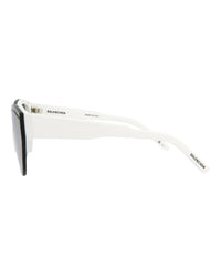 Balenciaga Balenciaga Unisex Shield/Wrap White White Silver Fashion Designer Eyewear