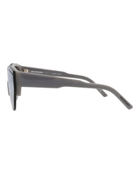 Balenciaga Unisex Shield/Wrap Grey Grey Silver Fashion Designer Eyewear