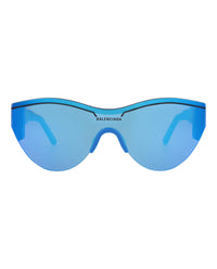 Balenciaga Unisex Shield/Wrap Light Blue Light Blue Blue Fashion Designer Eyewear