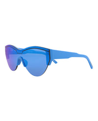 Balenciaga Unisex Shield/Wrap Light Blue Light Blue Blue Fashion Designer Eyewear