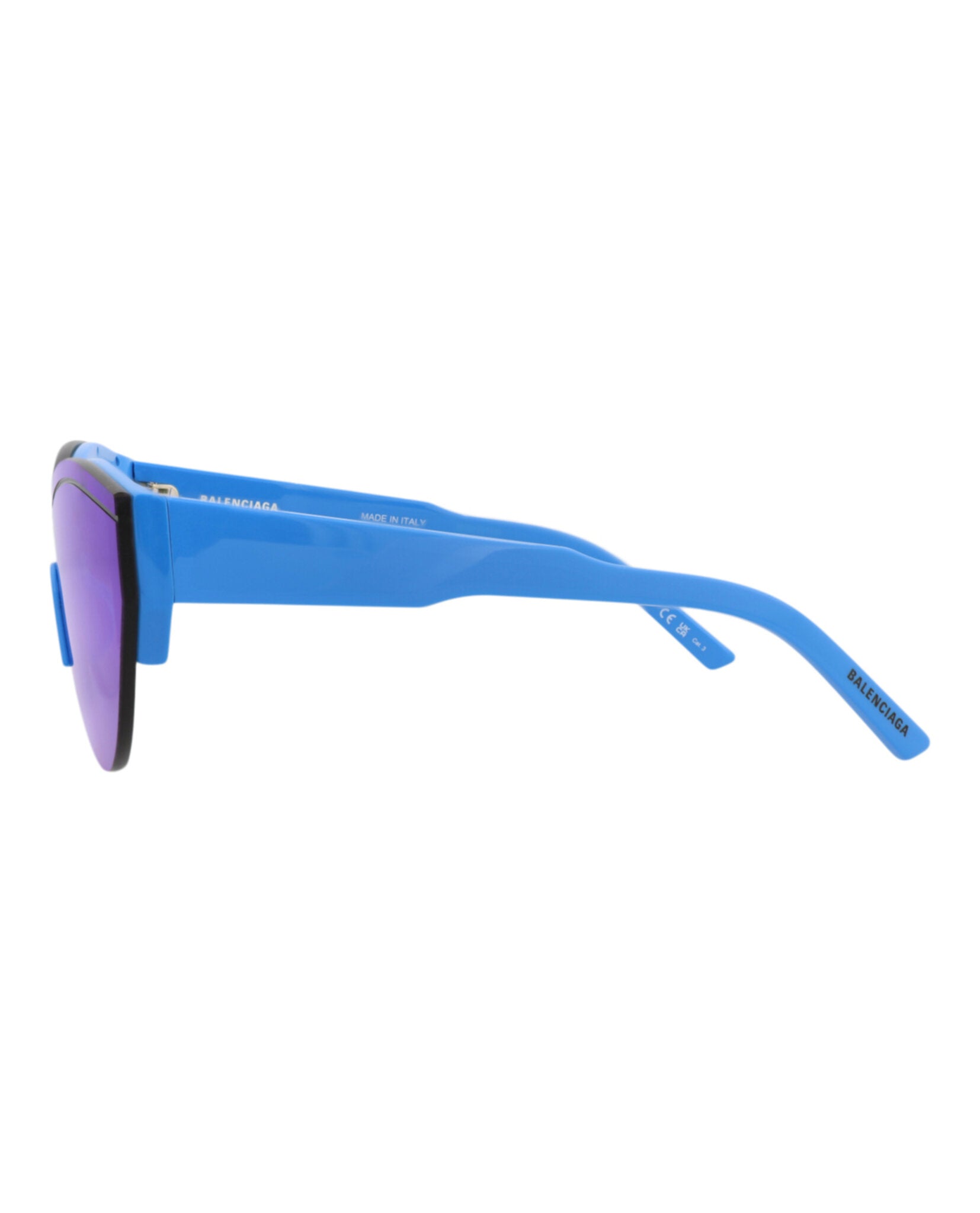 Balenciaga Unisex Shield/Wrap Light Blue Light Blue Blue Fashion Designer Eyewear