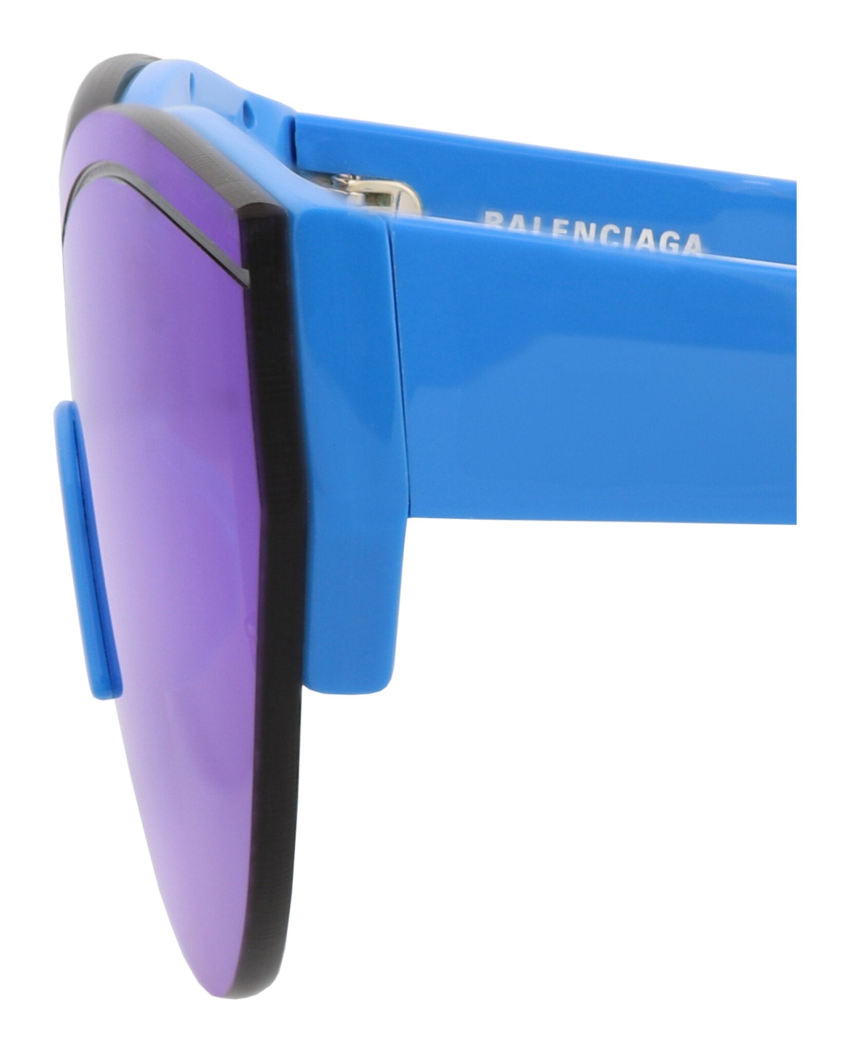 Balenciaga Unisex Shield/Wrap Light Blue Light Blue Blue Fashion Designer Eyewear