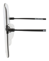 Balenciaga Unisex Round/Oval Black Black Transparent Fashion Designer Eyewear