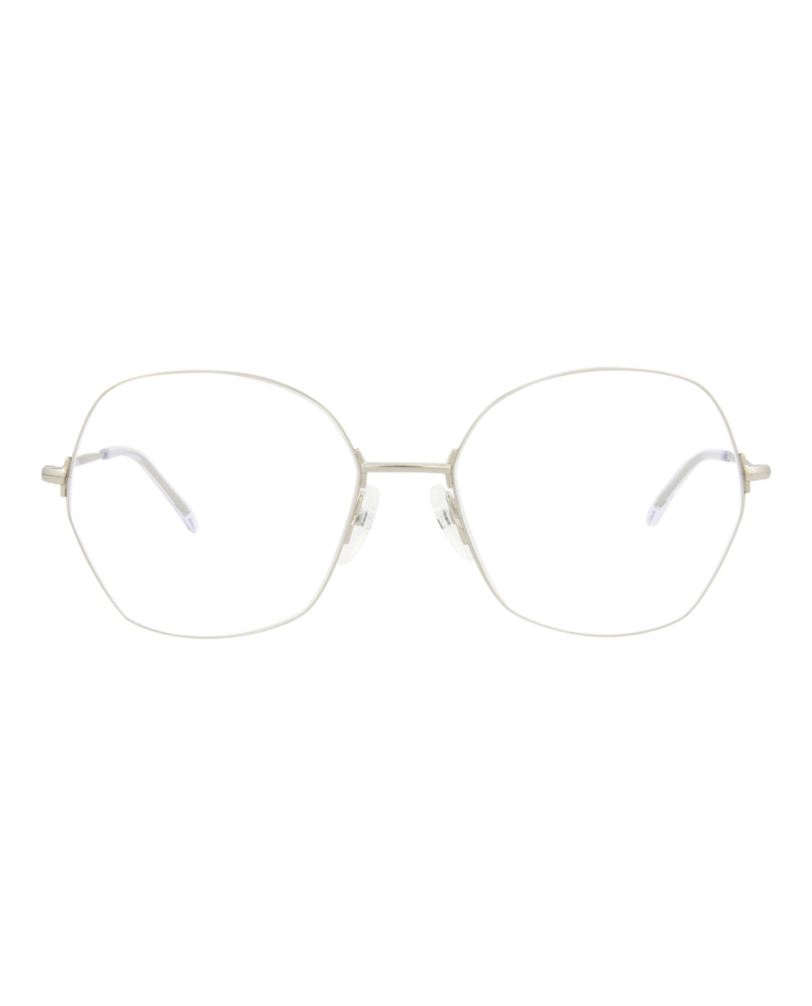 Balenciaga Unisex Round/Oval Silver Silver Transparent Fashion Designer Eyewear