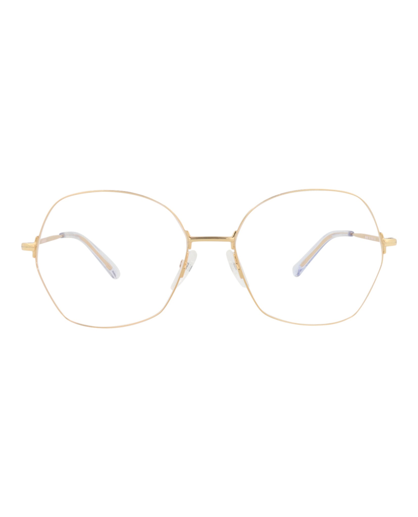 Balenciaga Unisex Round/Oval Gold Gold Transparent Fashion Designer Eyewear