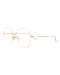 Balenciaga Unisex Round/Oval Gold Gold Transparent Fashion Designer Eyewear