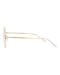Balenciaga Unisex Round/Oval Gold Gold Transparent Fashion Designer Eyewear