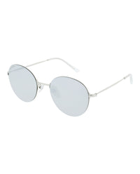 Balenciaga Balenciaga Unisex Round/Oval Silver Silver Silver Fashion Designer Eyewear