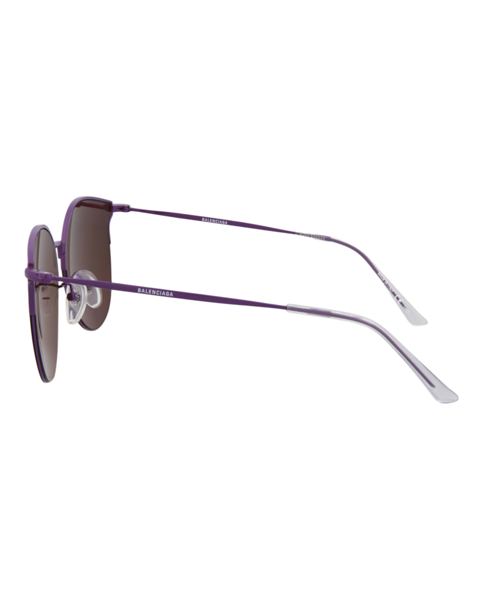 Balenciaga Mens Cat Eye Violet Violet Violet Fashion Designer Eyewear