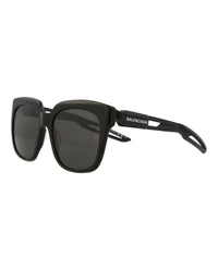 Balenciaga Balenciaga Unisex Square/Rectangle Black Black Grey Fashion Designer Eyewear