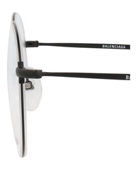 Balenciaga Unisex Round/Oval Black Black Transparent Fashion Designer Eyewear