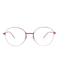 Balenciaga Unisex Round/Oval Red Red Transparent Fashion Designer Eyewear