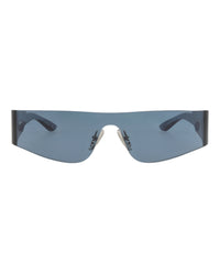 Balenciaga Unisex Shield/Wrap Blue Blue Blue Fashion Designer Eyewear