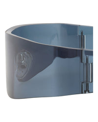Balenciaga Unisex Shield/Wrap Blue Blue Blue Fashion Designer Eyewear