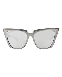 Balenciaga Womens Cat Eye Silver Silver Silver Fashion Designer Eyewear