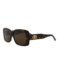 Balenciaga Balenciaga Mens Square/Rectangle Havana Havana Brown Fashion Designer Eyewear