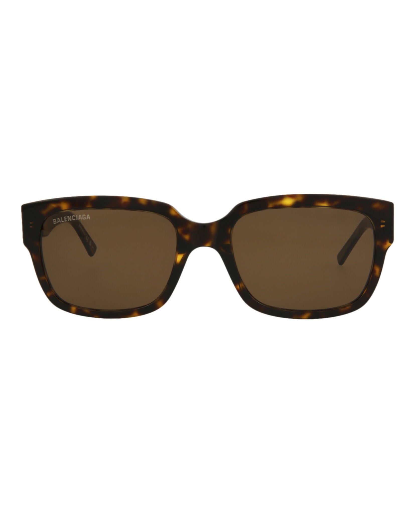 Balenciaga Balenciaga Unisex Square/Rectangle Havana Havana Brown Fashion Designer Eyewear