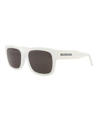 Balenciaga Balenciaga Unisex Square/Rectangle White White Grey Fashion Designer Eyewear