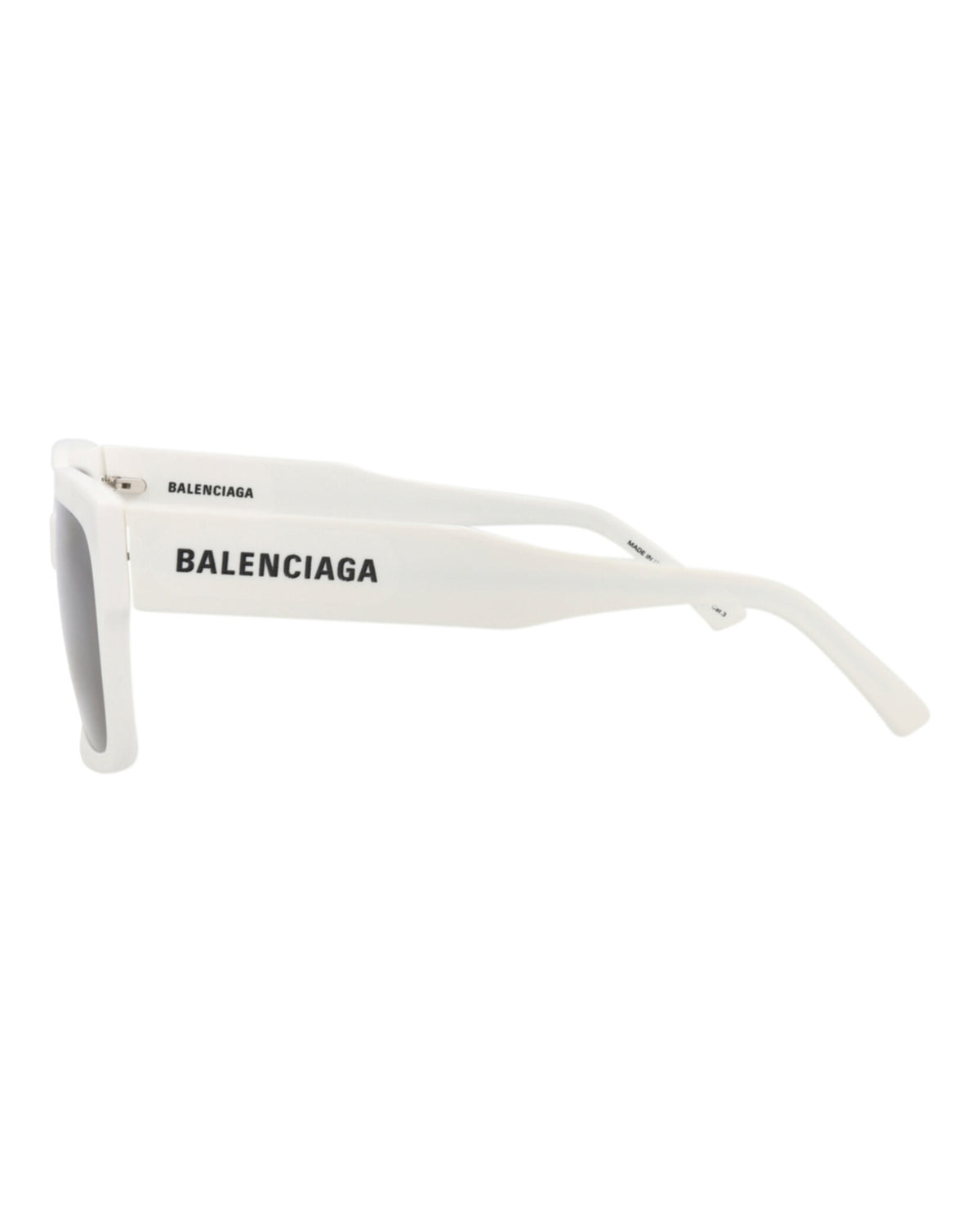 Balenciaga Balenciaga Unisex Square/Rectangle White White Grey Fashion Designer Eyewear