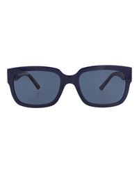 Balenciaga Balenciaga Unisex Square/Rectangle Blue Blue Light Blue Fashion Designer Eyewear