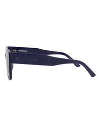 Balenciaga Balenciaga Unisex Square/Rectangle Blue Blue Light Blue Fashion Designer Eyewear