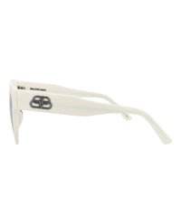 Balenciaga Balenciaga Womens Cat Eye White White Grey Fashion Designer Eyewear