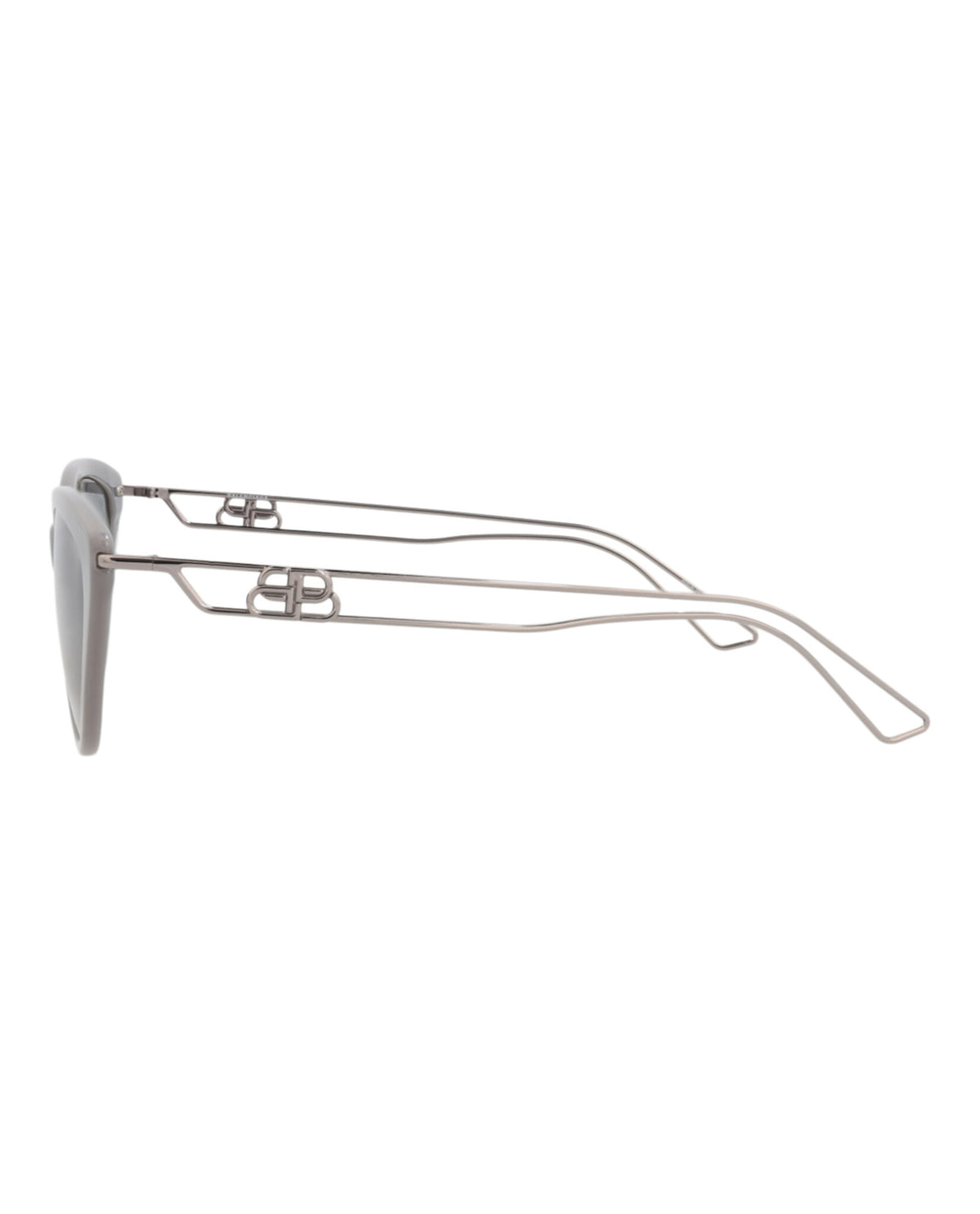 Balenciaga Balenciaga Womens Cat Eye Grey Ruthenium Grey Fashion Designer Eyewear