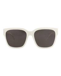 Balenciaga Balenciaga Womens Square/Rectangle White White Grey Fashion Designer Eyewear