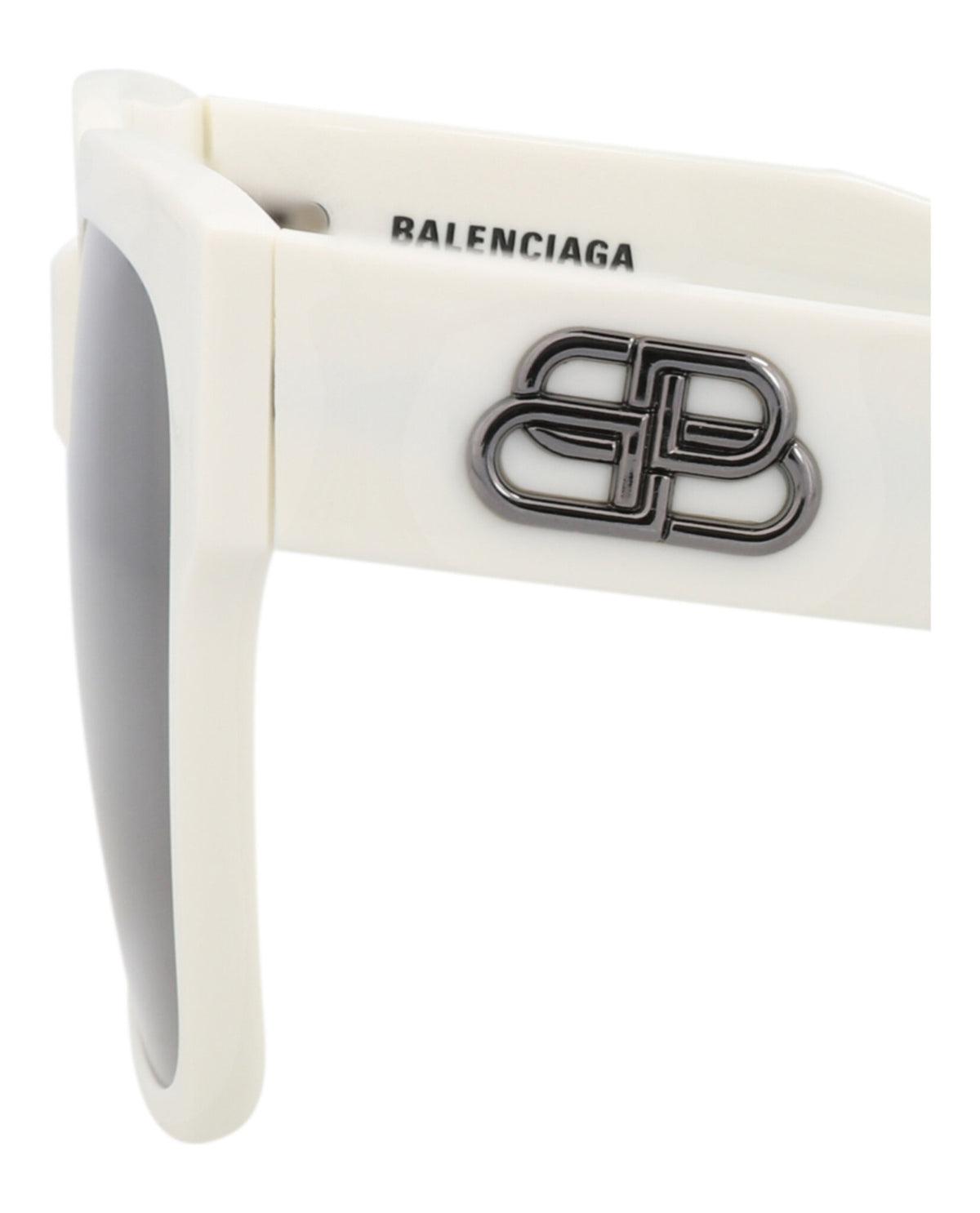Balenciaga Balenciaga Womens Square/Rectangle White White Grey Fashion Designer Eyewear