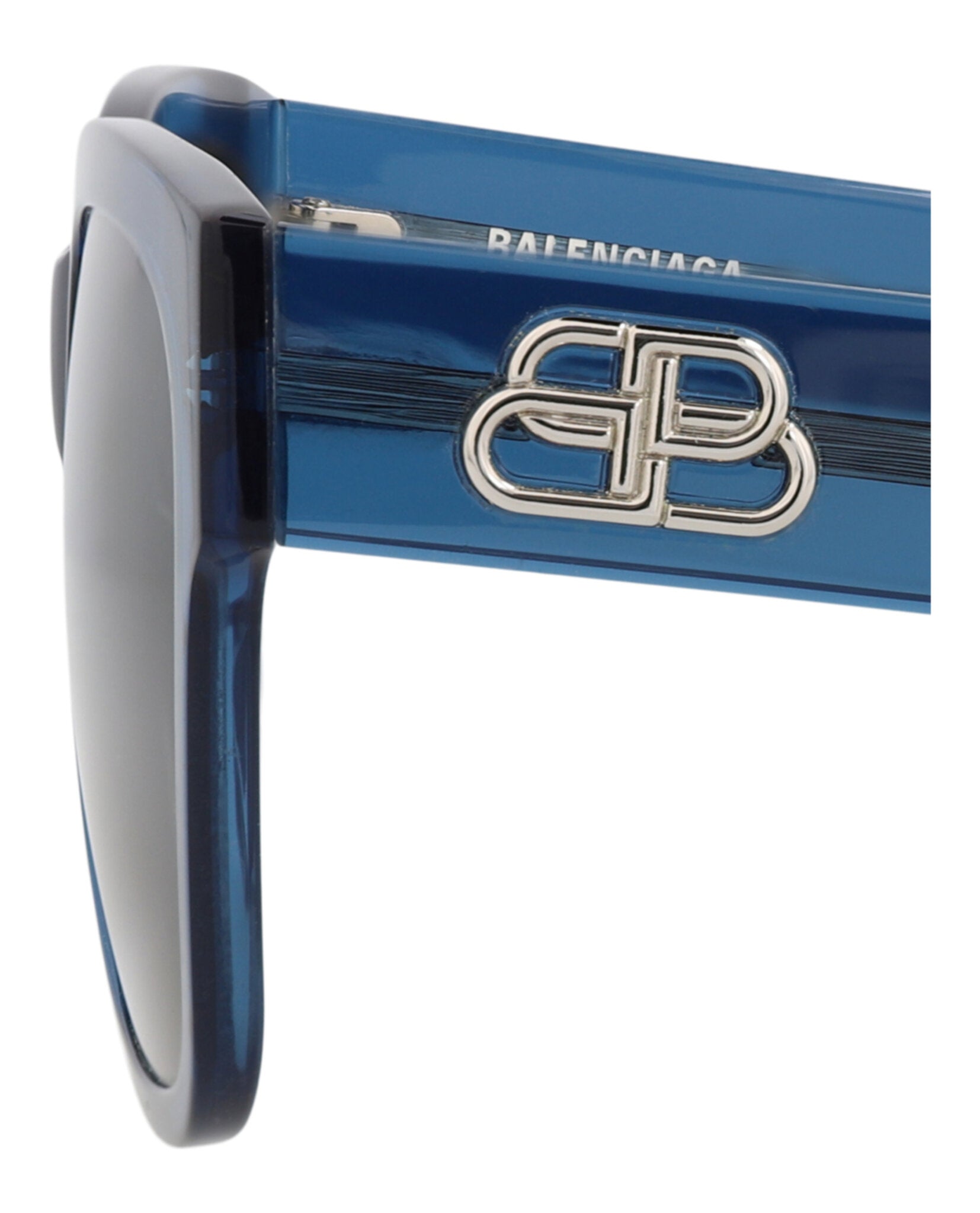 Balenciaga Balenciaga Womens Square/Rectangle Blue Blue Green Fashion Designer Eyewear
