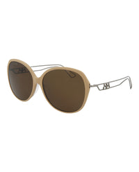 Balenciaga Womens Round/Oval Brown Grey Brown Fashion Designer Eyewear