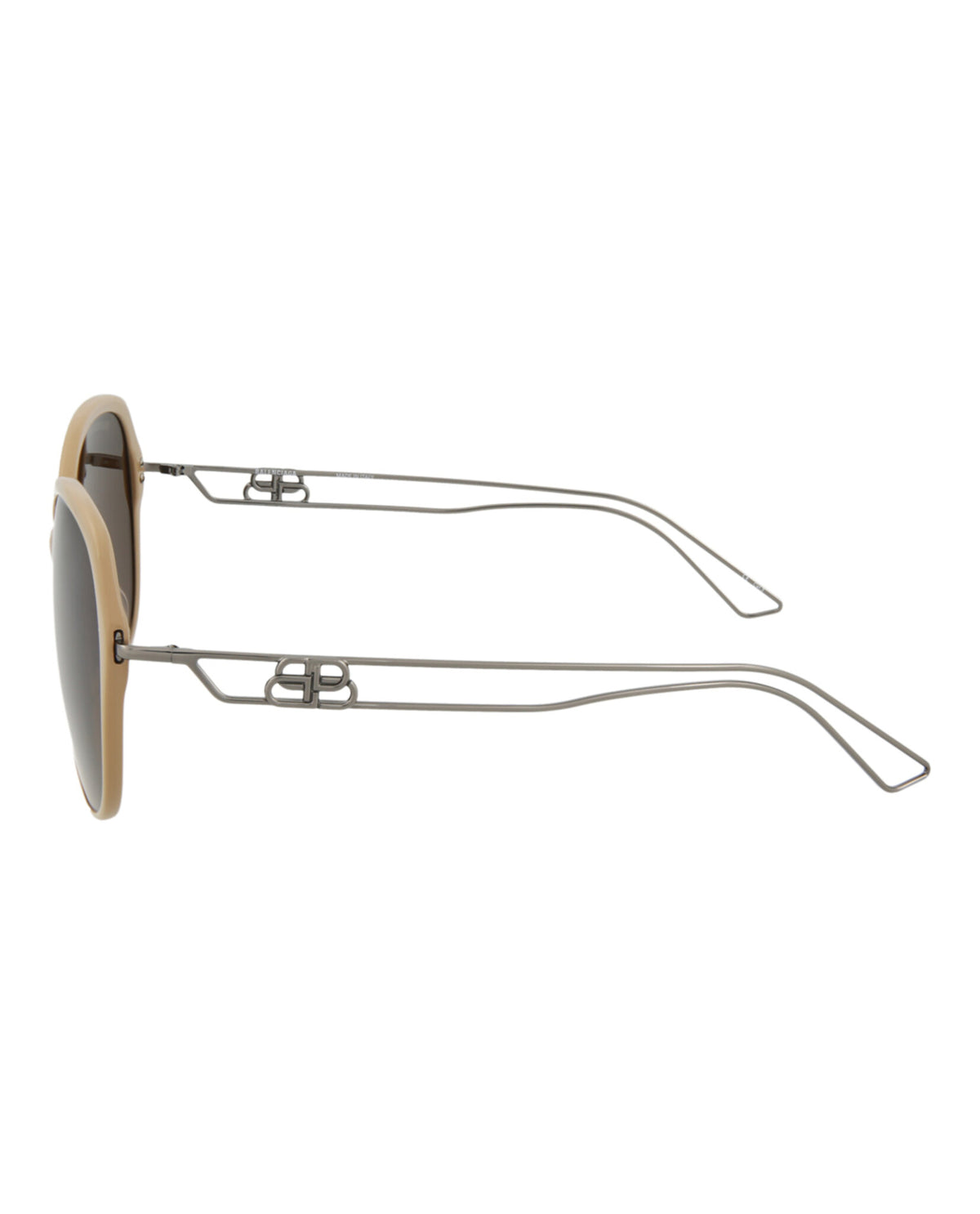 Balenciaga Womens Round/Oval Brown Grey Brown Fashion Designer Eyewear