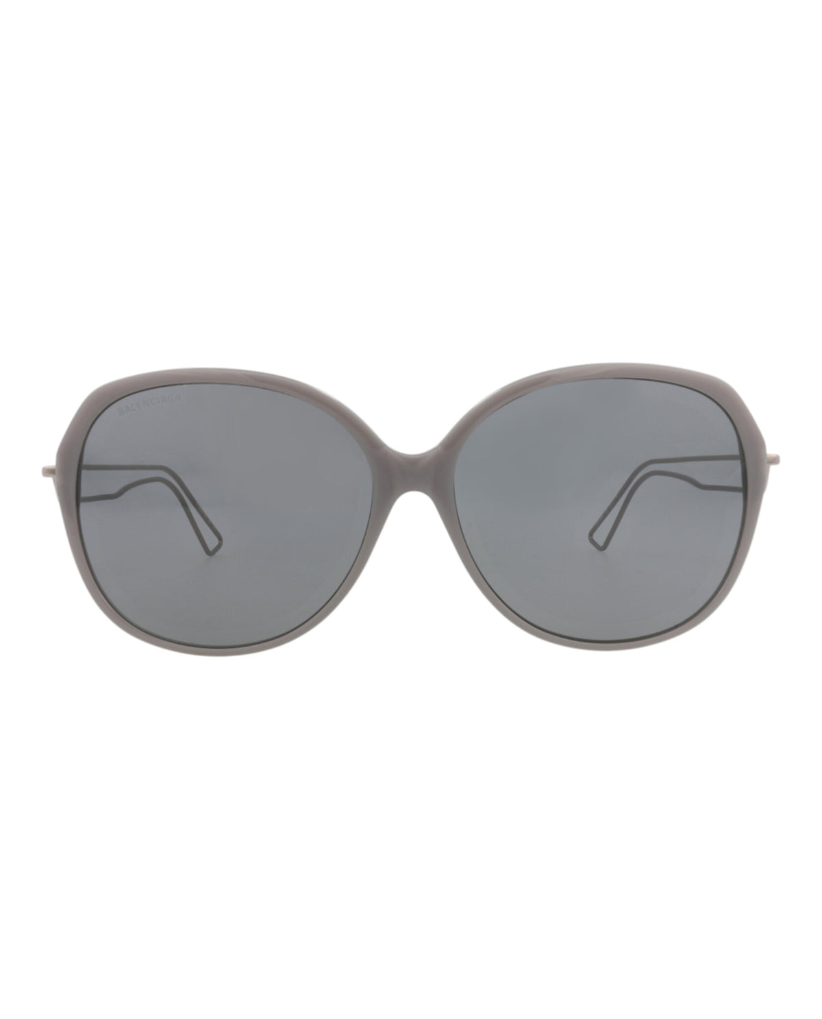 Balenciaga Balenciaga Womens Round/Oval Grey Ruthenium Grey Fashion Designer Eyewear