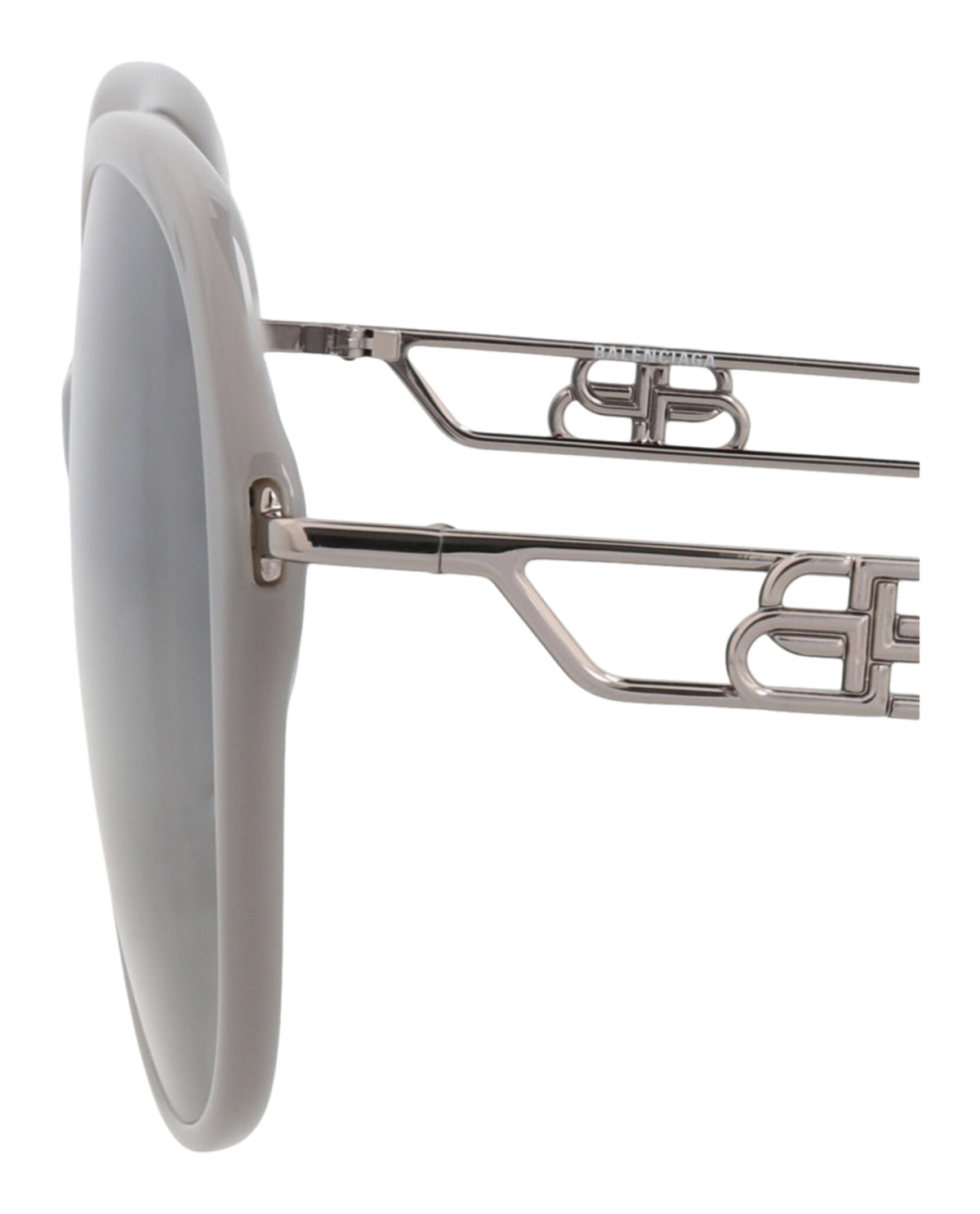 Balenciaga Balenciaga Womens Round/Oval Grey Ruthenium Grey Fashion Designer Eyewear