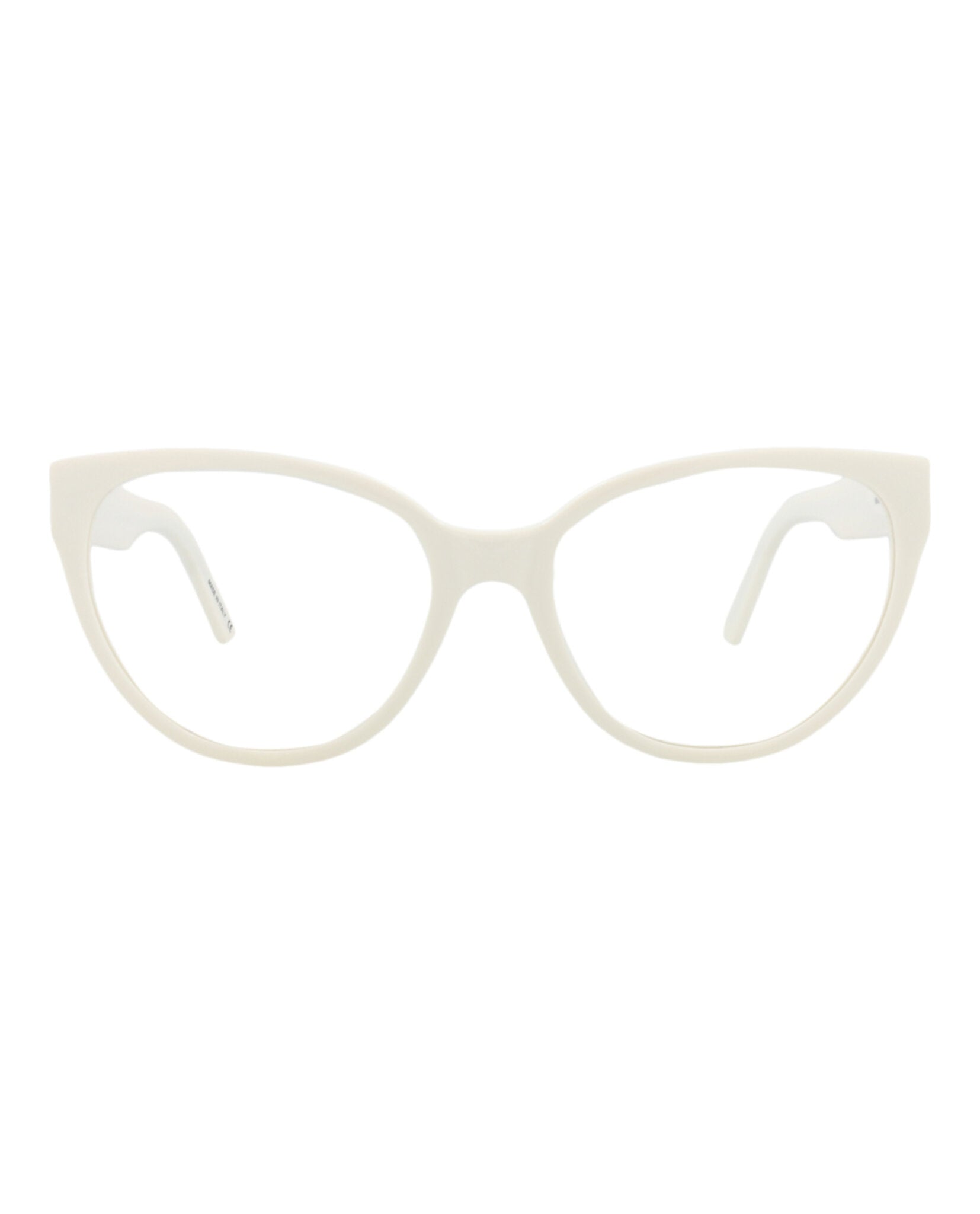 Balenciaga Womens Cat Eye White White Transparent Fashion Designer Eyewear
