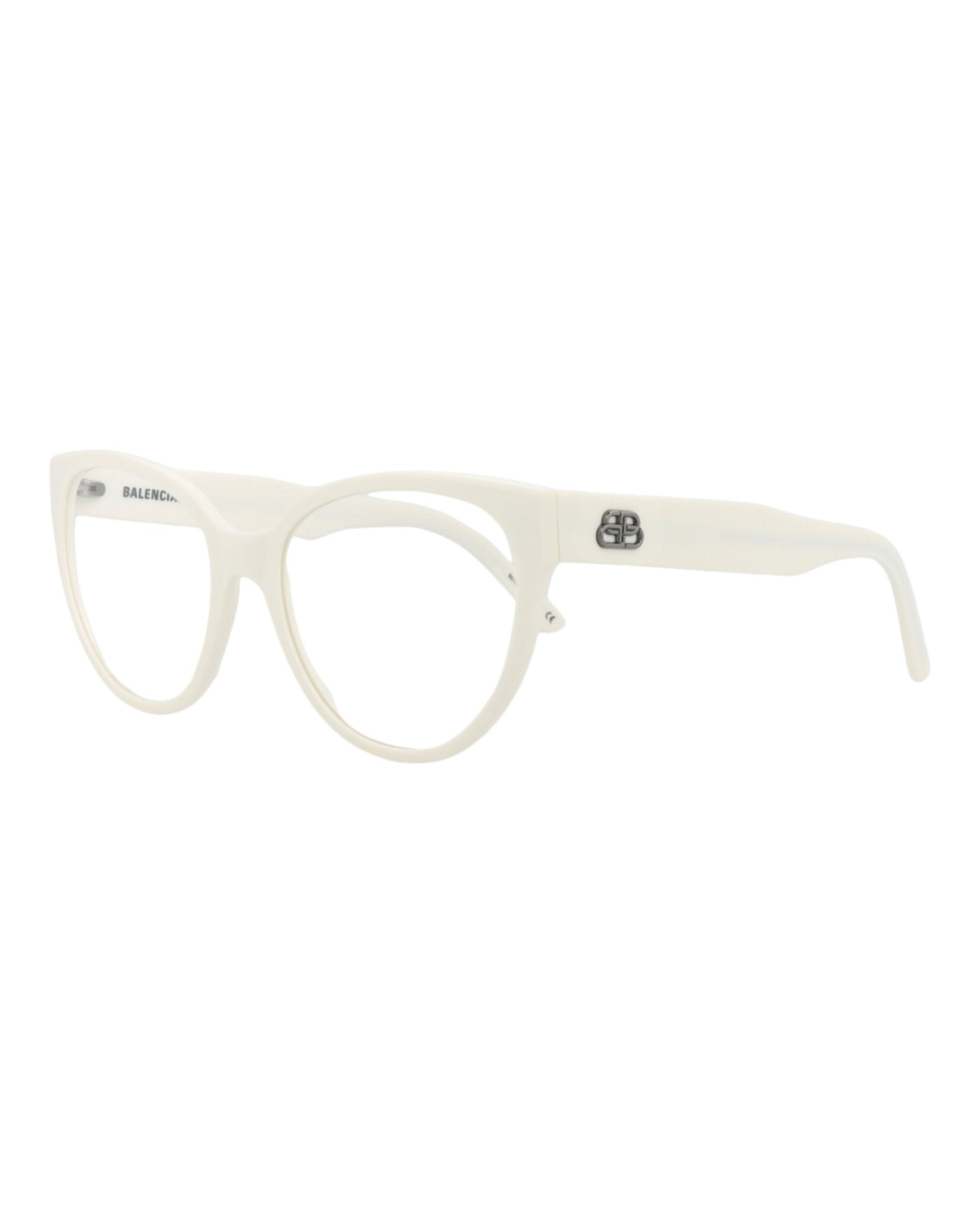 Balenciaga Womens Cat Eye White White Transparent Fashion Designer Eyewear