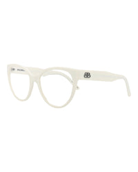Balenciaga Womens Cat Eye White White Transparent Fashion Designer Eyewear