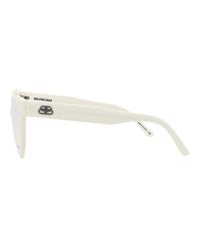 Balenciaga Womens Cat Eye White White Transparent Fashion Designer Eyewear