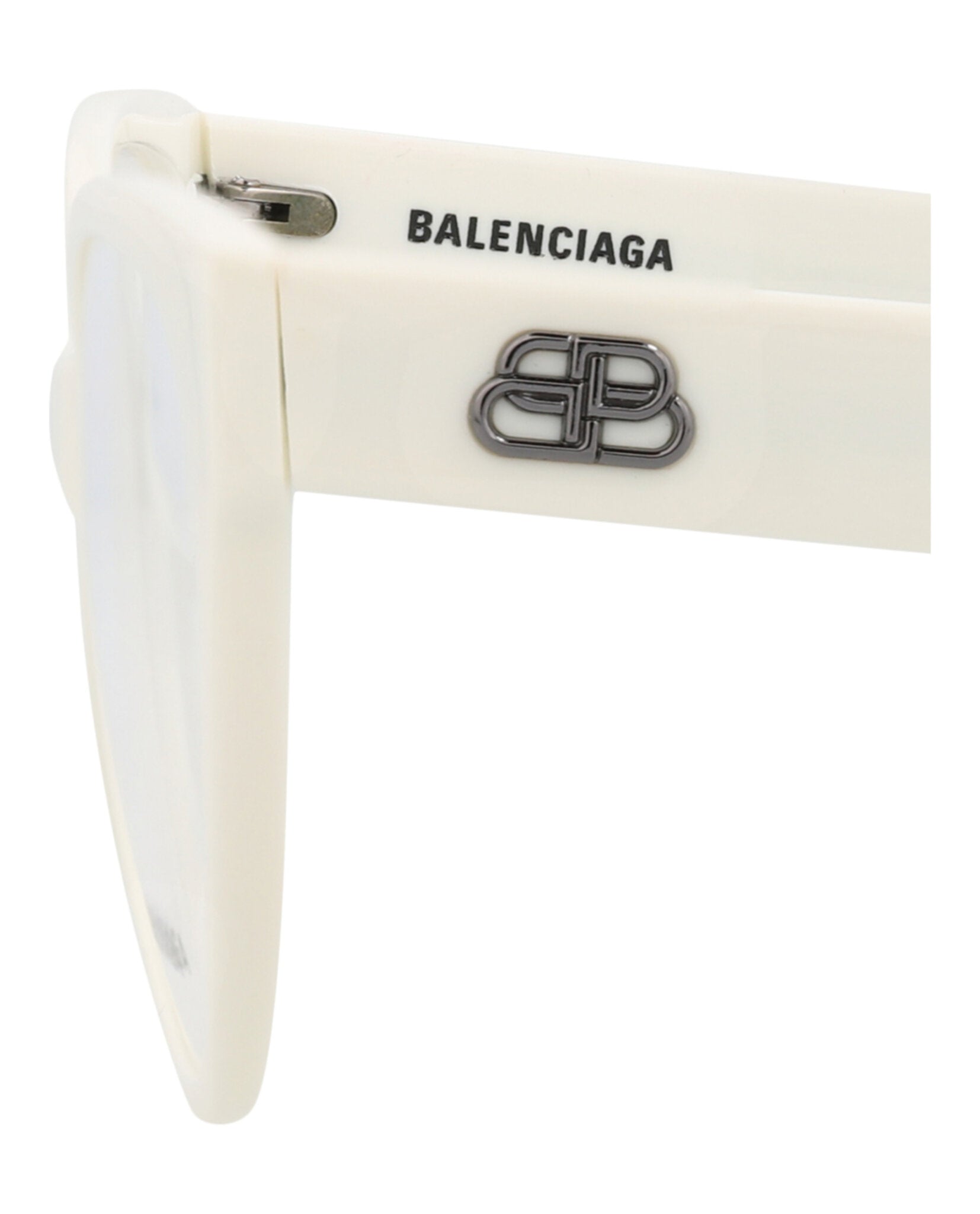 Balenciaga Womens Cat Eye White White Transparent Fashion Designer Eyewear