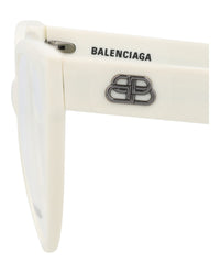 Balenciaga Womens Cat Eye White White Transparent Fashion Designer Eyewear
