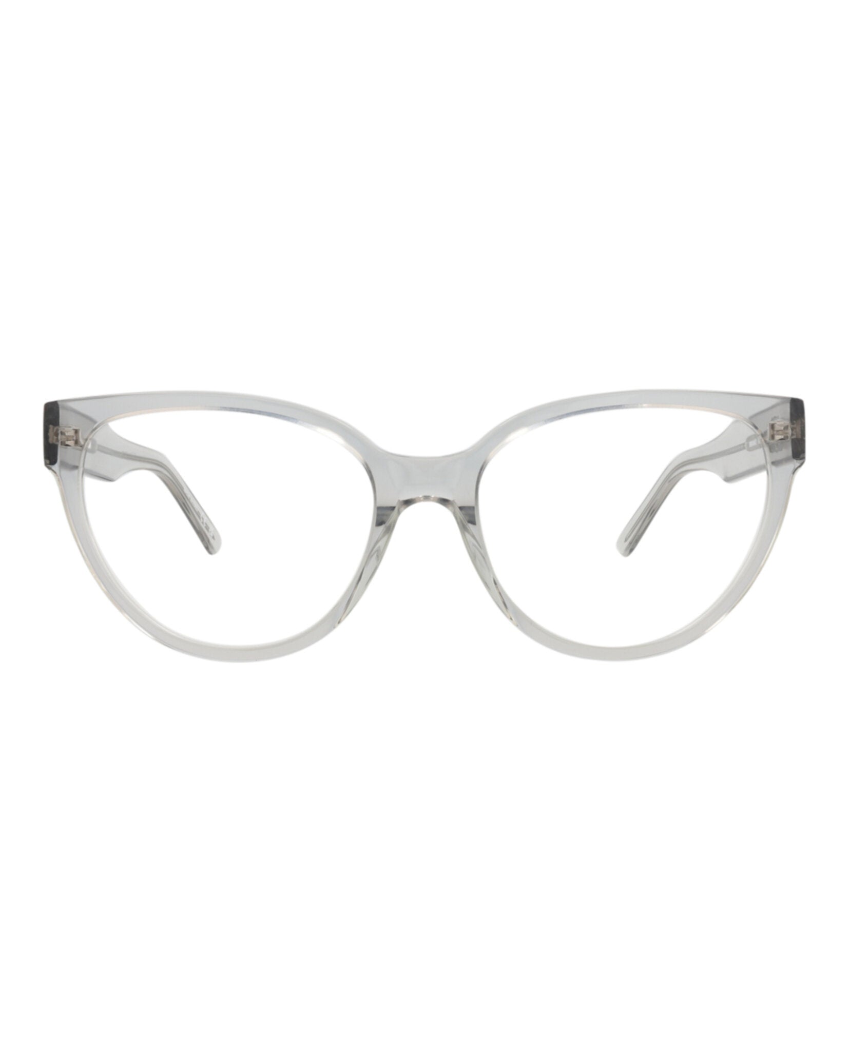 Balenciaga Womens Cat Eye Grey Grey Transparent Fashion Designer Eyewear